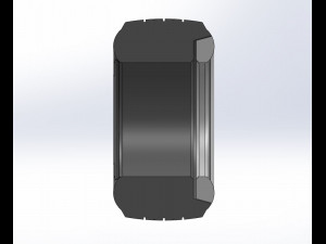 Whitewall race tire Scale 1 to 25 Modèles 3D en vedette
