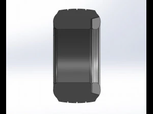 Whitewall race tire Scale 1 to 25 3D Print Model