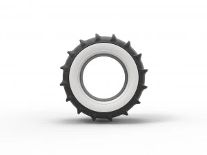 Dune buggy Whitewall rear tire Version 1 Scale 1 to 25 3D Print Model