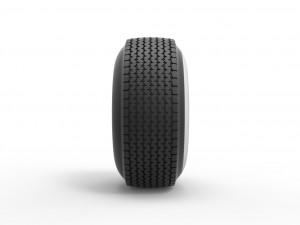 Dune buggy Whitewall rear tire Version 2 Scale 1 to 25 3D 打印模型