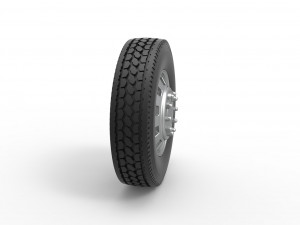 10 Square Hole Front wheel of semi truck Scale 1 to 25 3D Принт Модель