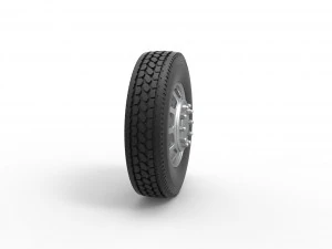 Front custom wheel of semi truck Version 3 Scale 1 to 25 3D Print Model