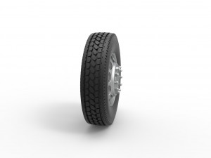 Front custom wheel of semi truck Version 4 Scale 1 to 25 Modelo de Impressão 3D