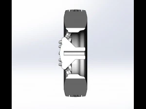 Front custom wheel of semi truck Version 4 Scale 1 to 25 3D Print Model