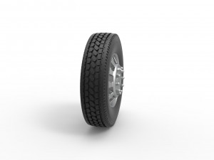 Front custom wheel of semi truck Version 9 Scale 1 to 25 3D Baskı Modeli