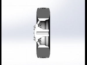 Front custom wheel of semi truck Version 12 Scale 1 to 25 Modelo de impresión 3D