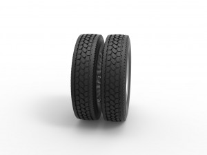 Rear custom wheel of semi truck Version 12 Scale 1 to 25 Modèles 3D en vedette