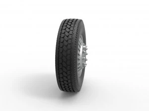 Front custom wheel of semi truck Version 13 Scale 1 to 25 3D Print Model