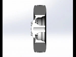 Front custom wheel of semi truck Version 13 Scale 1 to 25 3D Print Model