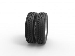 Rear custom wheel of semi truck Version 14 Scale 1 to 25 3D Baskı Modeli