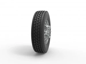 Front custom wheel of semi truck Version 15 Scale 1 to 25 3D Print Model