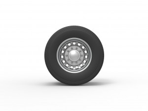 Rear custom wheel of semi truck Version 16 Scale 1 to 25 3D प्रिंट मॉडल