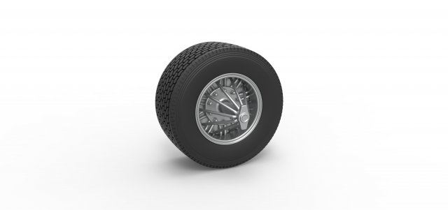 Super single custom Slab wheel of semi truck Scale 1 to 25 3D Baskı Modeli .c4d .max .obj .3ds .fbx .stl .blend 