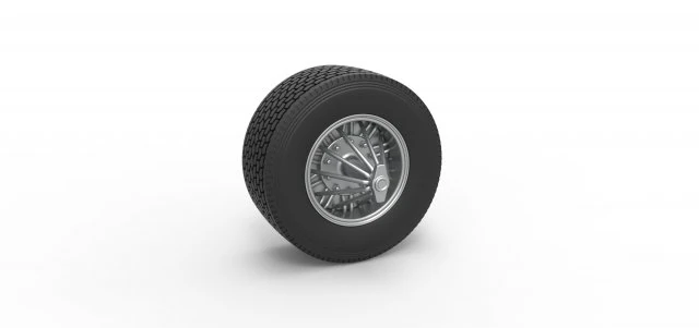 Super single custom Slab wheel of semi truck Scale 1 to 25 3D Print Model .c4d .max .obj .3ds .fbx .stl .blend 