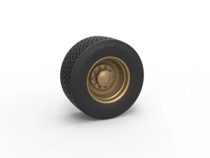 Ruota a raggi super singola personalizzata di semirimorchio Scala da 1 a 25 Modello di stampa 3D