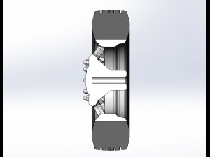 Front custom wheel of semi truck Version 19 Scale 1 to 25 Modèles 3D en vedette