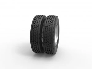 Rear custom wheel of semi truck Version 19 Scale 1 to 25 3D Print Model
