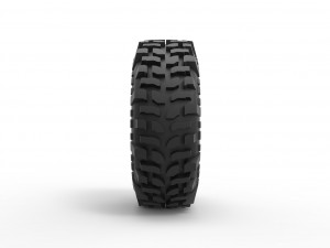 Offroad tire 74 Scale 1 to 25 3D Print Model