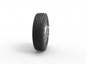 Front custom wheel of semi truck Version 20 Scale 1 to 25 3D 打印模型