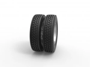 Rear custom wheel of semi truck Version 20 Scale 1 to 25 3D Print Model