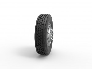 Front custom wheel of semi truck Version 21 Scale 1 to 25 3D-printmodel