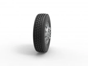 Front custom wheel of semi truck Version 21 Scale 1 to 25 3D Print Model