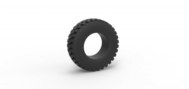 Offroad tire 75 Scale 1 to 25 3Dプリントモデル .c4d .max .obj .3ds .fbx .stl .blend 