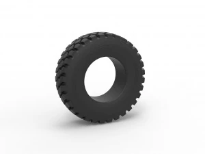 Offroad tire 75 Scale 1 to 25 3D Print Model