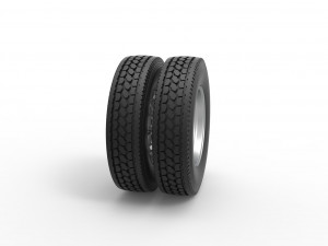Rear custom wheel of semi truck Version 23 Scale 1 to 25 3D Print Model