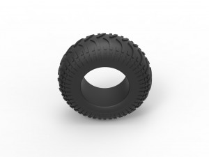 Low pressure tire 9 Scale 1 to 25 Modello di stampa 3D