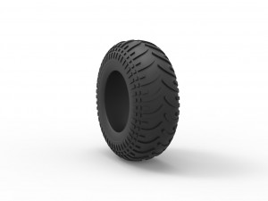 Low pressure tire 9 Scale 1 to 25 Modello di stampa 3D