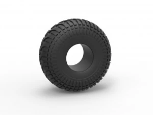 D&uuml;ş&uuml;k basın&ccedil;lı lastik 10 &Ouml;l&ccedil;ek 1 ila 25 3D Baskı Modeli