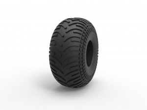 Low pressure tire 10 Scale 1 to 25 3D-printmodel