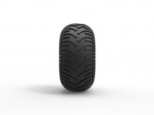 Low pressure tire 10 Scale 1 to 25 3D-printmodel