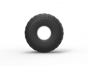 Low pressure tire 10 Scale 1 to 25 3D-printmodel