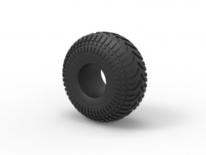 Low pressure tire 10 Scale 1 to 25 3D-printmodel