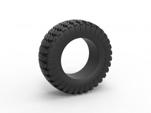 Offroad tire 77 Scale 1 to 25 3D 프린트 모델