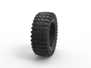 Offroad tire 77 Scale 1 to 25 3D Print Model