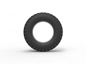 Offroad tire 77 Scale 1 to 25 3D Print Model