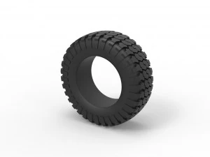 Offroad tire 77 Scale 1 to 25 3D Print Model