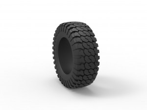 Offroad tire 77 Scale 1 to 25 Model Cetak 3D
