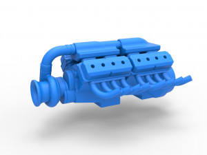 Engine 2 V8 Version 5 Scale 1 to 25 3D प्रिंट मॉडल