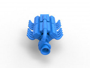 Engine 2 V8 Version 5 Scale 1 to 25 Modèles 3D en vedette