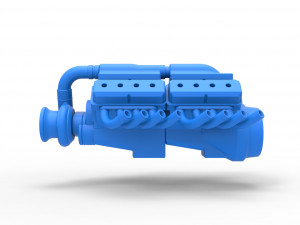 Engine 2 V8 Version 5 Scale 1 to 25 Modèles 3D en vedette