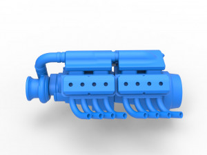Engine 2 V8 Version 5 Scale 1 to 25 Modèles 3D en vedette
