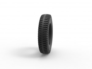 Military tire 9 Scale 1 to 25 3Dプリントモデル