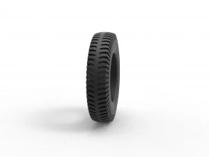 Military tire 9 Scale 1 to 25 3D Print Model