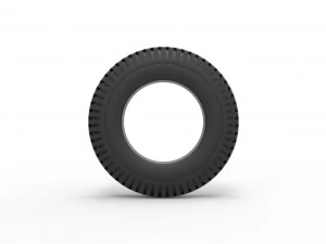 Military tire 9 Scale 1 to 25 3D Print Model