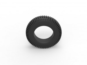 Military tire 9 Scale 1 to 25 3Dプリントモデル
