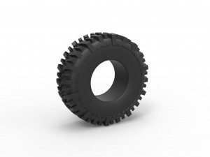 Offroad tire 78 Scale 1 to 25 Model do druku 3D